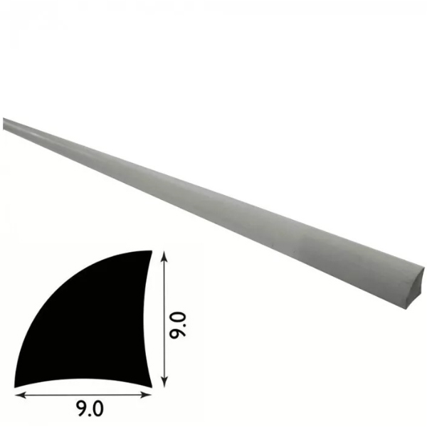  Plastic Solid Quadrant Trim for Cosmetic Purposes