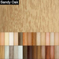 1m Long Self-Adhesive UPVC  Wood Effect Stair Edge Nosing Trim