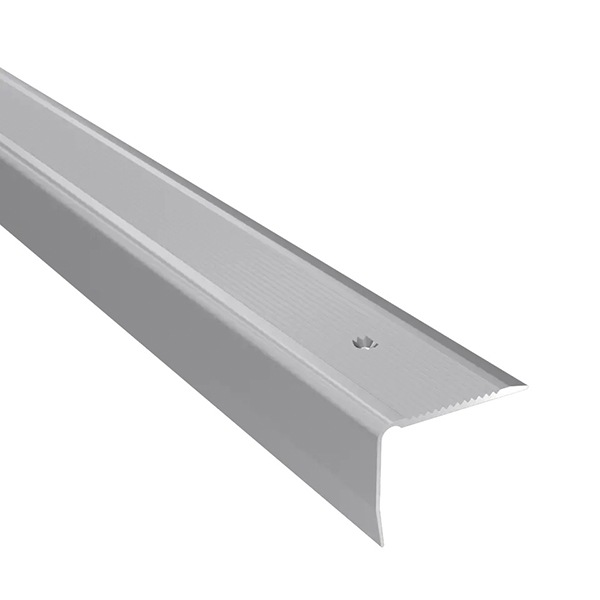 40mm x 30mm Anodised Aluminium Stair Nosing with Anti-Slip Grooved Top 