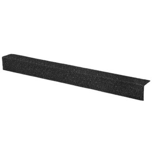 70mm x 30mm Non Slip Medium Grit GRP Stair Nosing Black Cover 