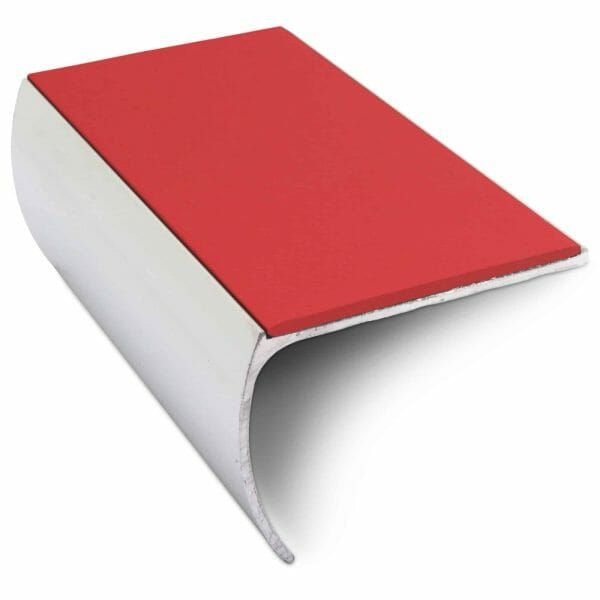 57mm x 40mm Aluminium Non Slip Commercial Bullnose Edge Trim With PVC Insert 