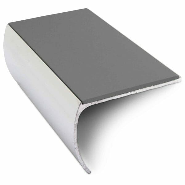 57mm x 40mm Aluminium Non Slip Commercial Bullnose Edge Trim With PVC Insert 