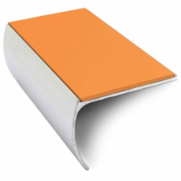 57mm x 40mm Aluminium Non Slip Commercial Bullnose Edge Trim With PVC Insert 