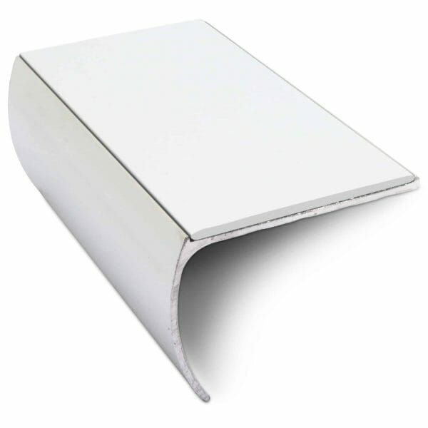57mm x 40mm Aluminium Non Slip Commercial Bullnose Edge Trim With PVC Insert 