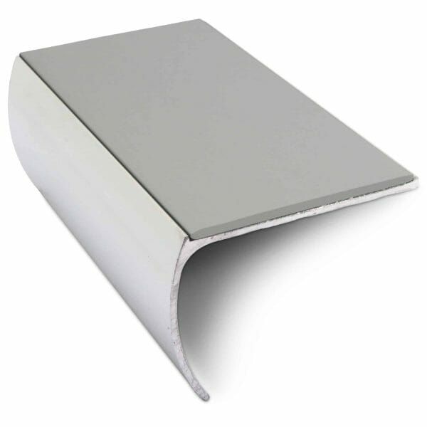 57mm x 40mm Aluminium Non Slip Commercial Bullnose Edge Trim With PVC Insert 