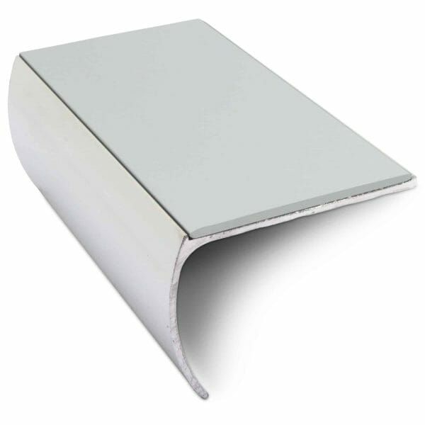 57mm x 40mm Aluminium Non Slip Commercial Bullnose Edge Trim With PVC Insert 