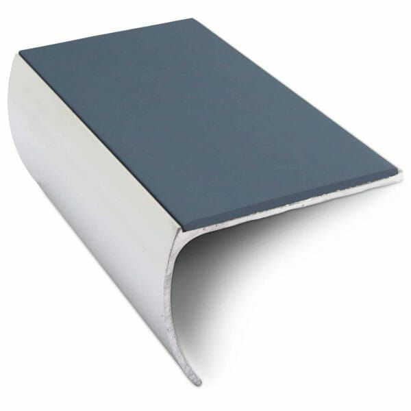57mm x 40mm Aluminium Non Slip Commercial Bullnose Edge Trim With PVC Insert 