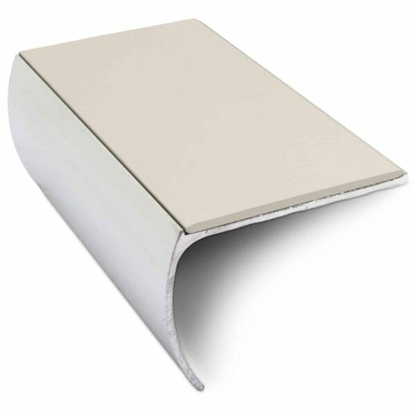 57mm x 40mm Aluminium Non Slip Commercial Bullnose Edge Trim With PVC Insert 