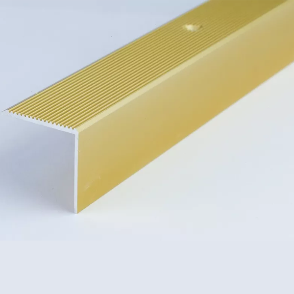 40mm x 30mm Anodised Aluminium Stair Nosing with Anti-Slip Grooved Top 