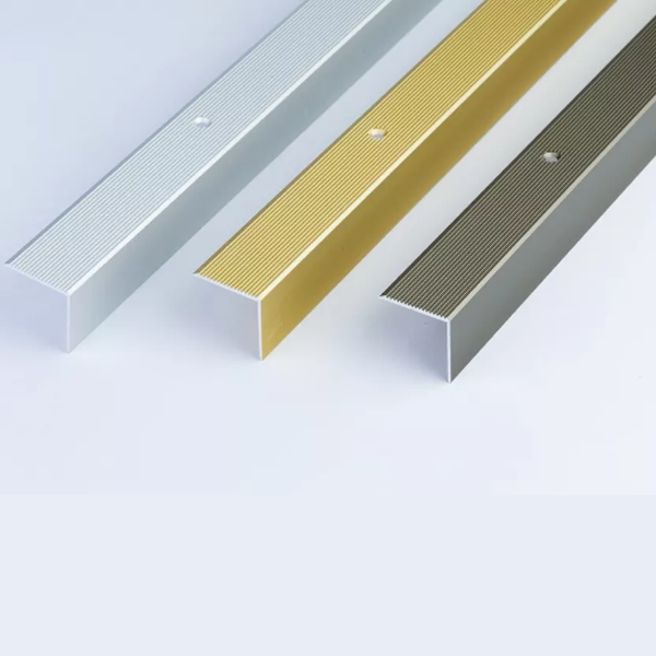 40mm x 30mm Anodised Aluminium Stair Nosing with Anti-Slip Grooved Top 