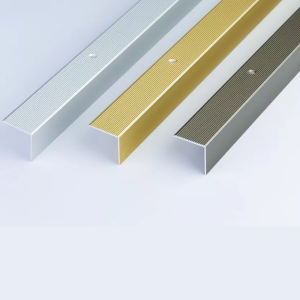 40mm x 30mm Anodised Aluminium Stair Nosing with Anti-Slip Grooved Top 