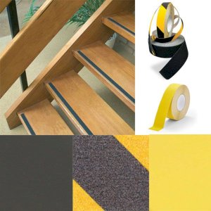 Commercial Safety Tape with Silicone Carbide for Stair Nosing