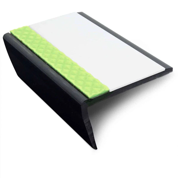 Heavy Duty 63mm × 35mm PVC Tredsafe Non-Slip Commercial Stair Nosing