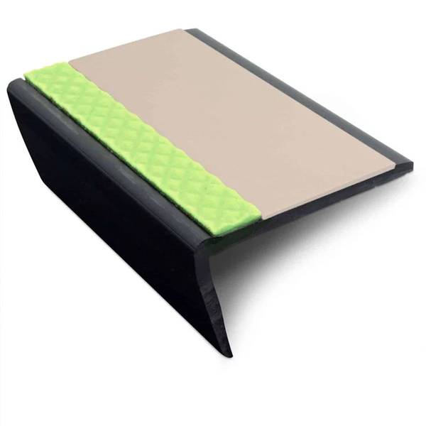 Heavy Duty 63mm × 35mm PVC Tredsafe Non-Slip Commercial Stair Nosing