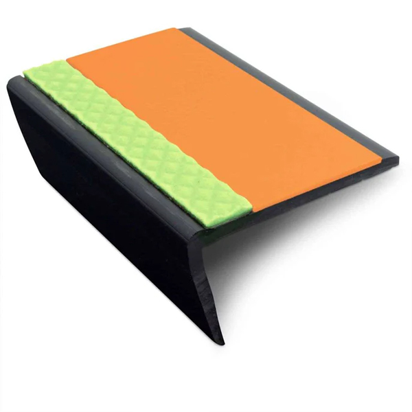 Heavy Duty 63mm × 35mm PVC Tredsafe Non-Slip Commercial Stair Nosing