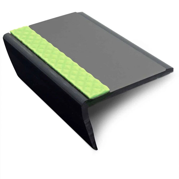 Heavy Duty 63mm × 35mm PVC Tredsafe Non-Slip Commercial Stair Nosing