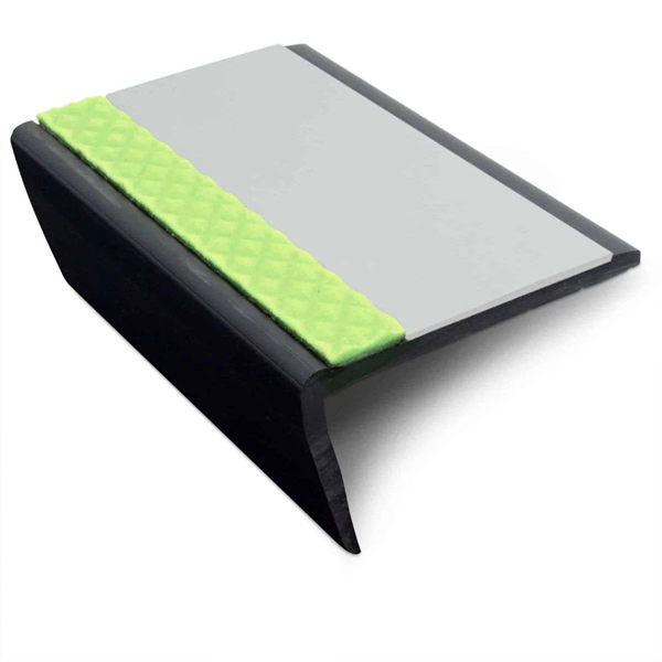 Heavy Duty 63mm × 35mm PVC Tredsafe Non-Slip Commercial Stair Nosing