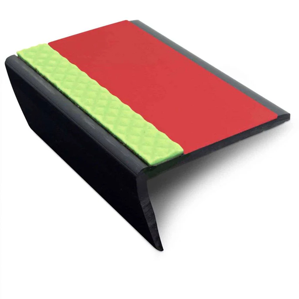 Heavy Duty 63mm × 35mm PVC Tredsafe Non-Slip Commercial Stair Nosing