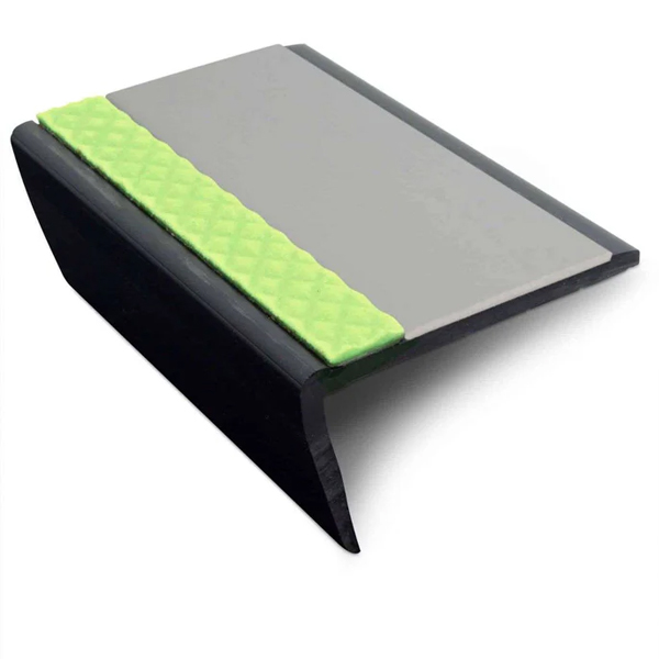 Heavy Duty 63mm × 35mm PVC Tredsafe Non-Slip Commercial Stair Nosing