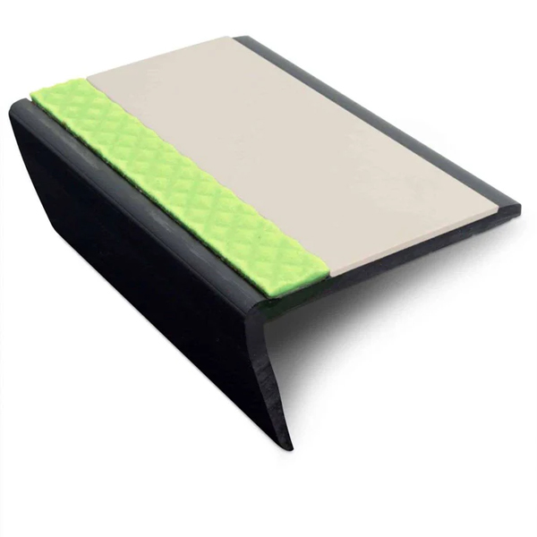 Heavy Duty 63mm × 35mm PVC Tredsafe Non-Slip Commercial Stair Nosing