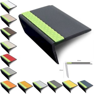 Heavy Duty 63mm × 35mm PVC Tredsafe Non-Slip Commercial Stair Nosing