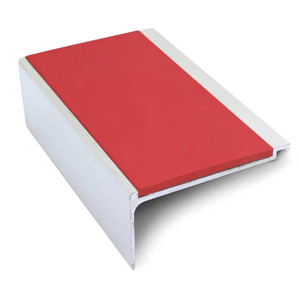 Non Slip Commercial Stair Nosing 60mm x 32mm With PVC Insert 