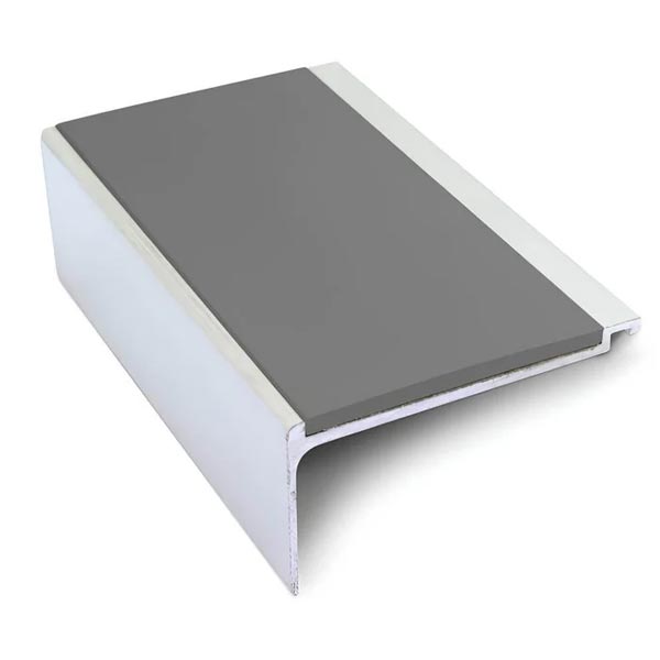 Non Slip Commercial Stair Nosing 60mm x 32mm With PVC Insert 
