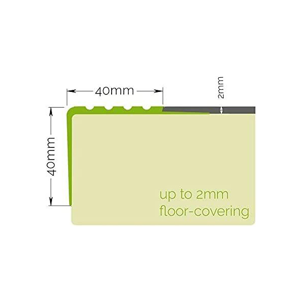 Non Slip Stair Nosing Bullnose Rubber Angle Step Edge For Aesthetic Finish
