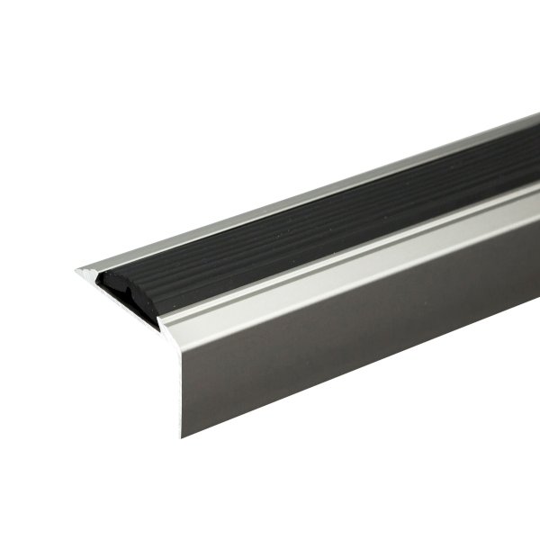 Self-Adhesive Aluminium Anti-Slip Stair Nosing Edge Trim with Rubber Insert