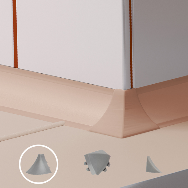  Splashback Edging Trim Profiles with Sealing Rubber Moisture-Resistant for Kitchen Worktops