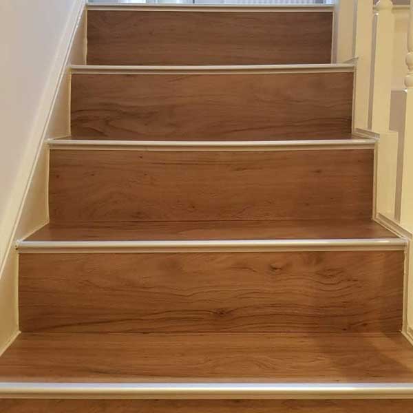 Step Floor Anodised Aluminium Stair Nosing Edge Trim for 14 to 16mm Flooring