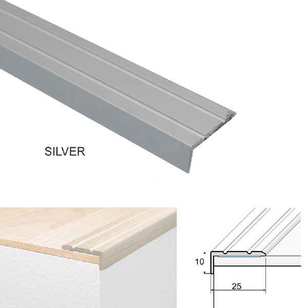 Textured Grip Aluminium Anti Slip Stair Edge Nosing